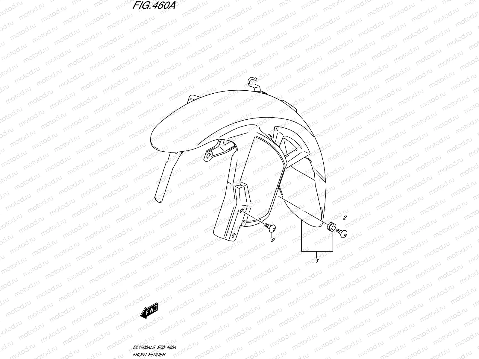 460A - FRONT FENDER