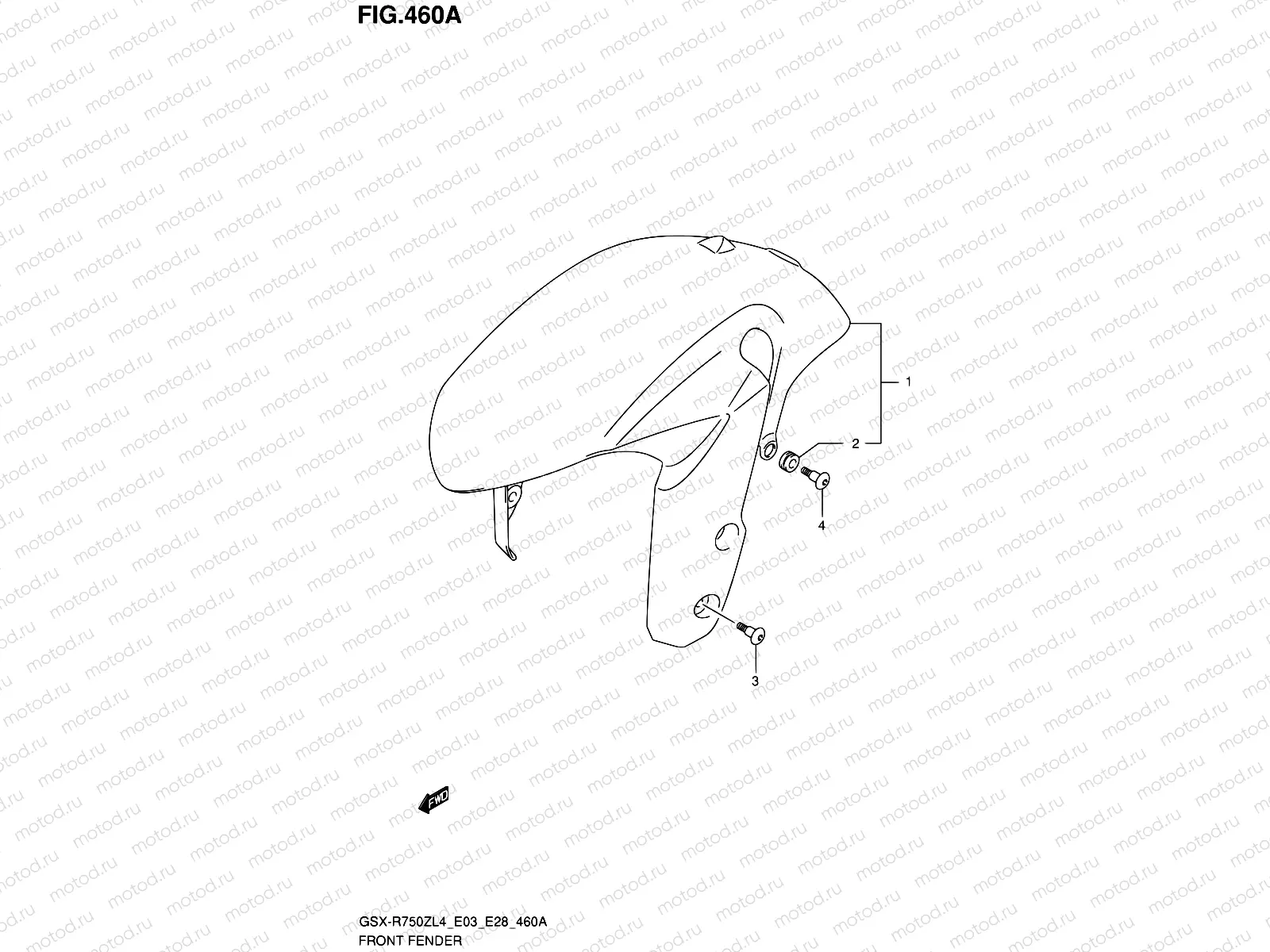460A - FRONT FENDER