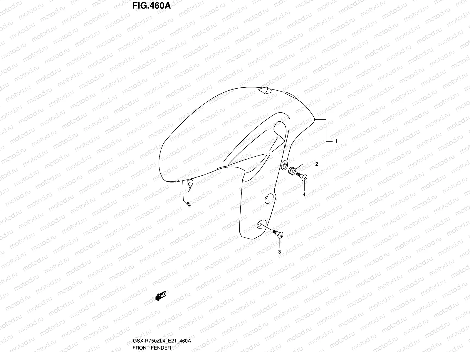 460A - FRONT FENDER
