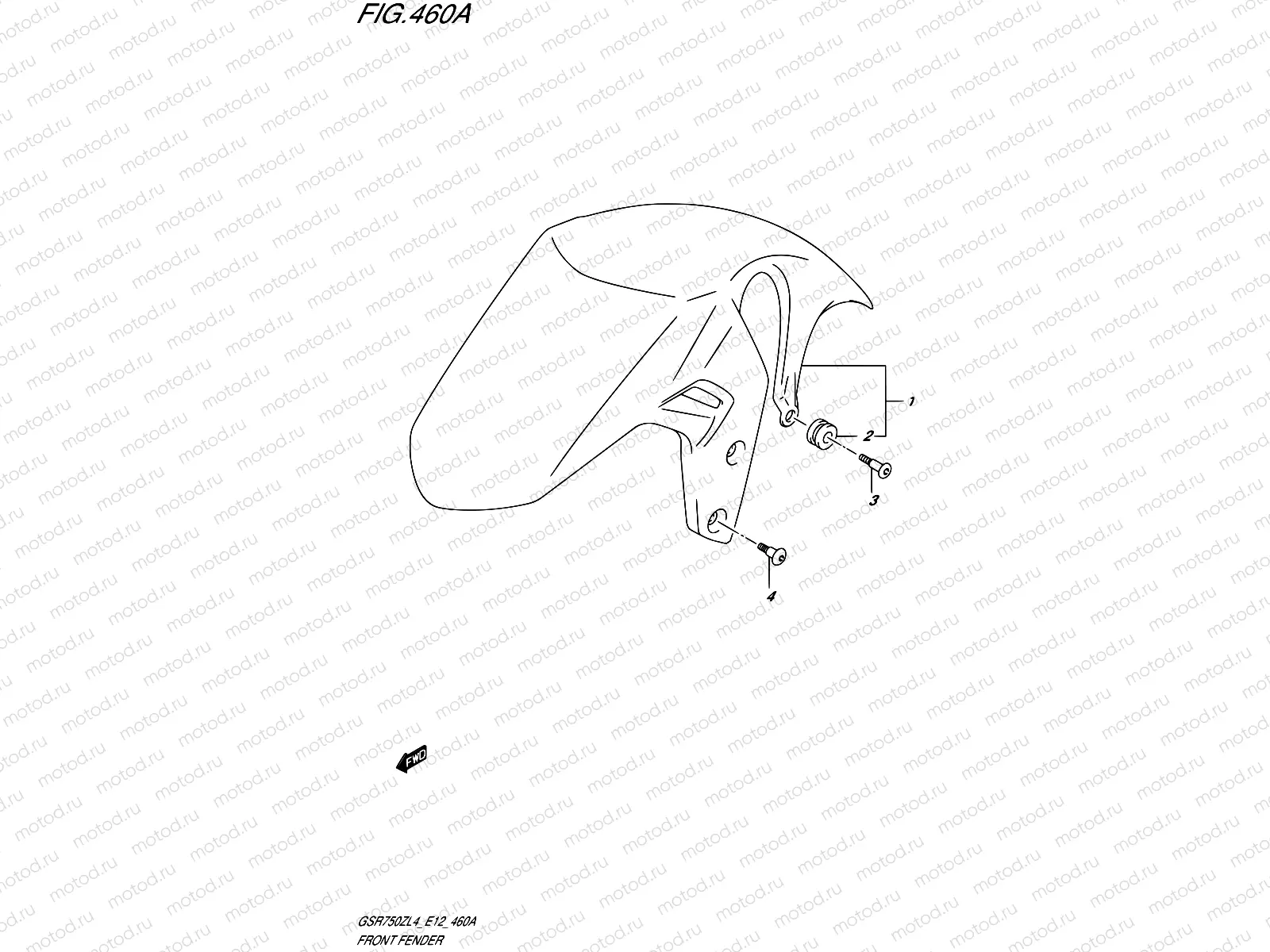 460A - FRONT FENDER