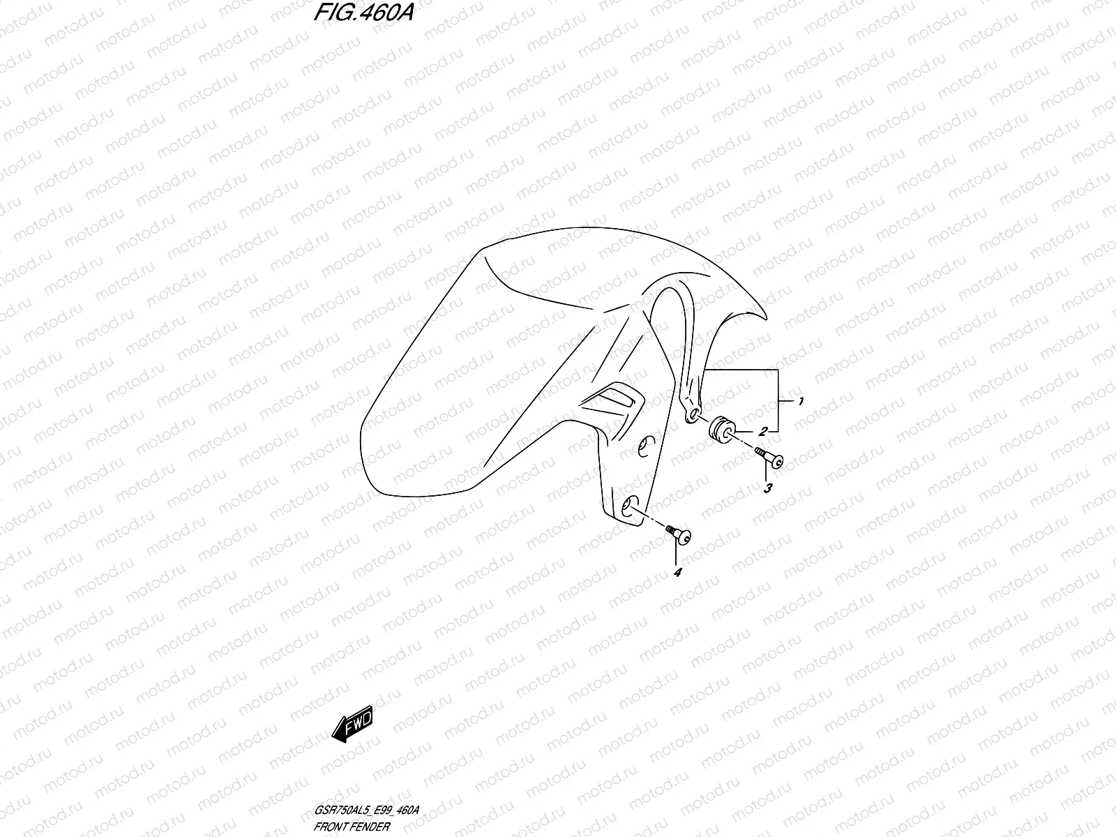 460A - FRONT FENDER