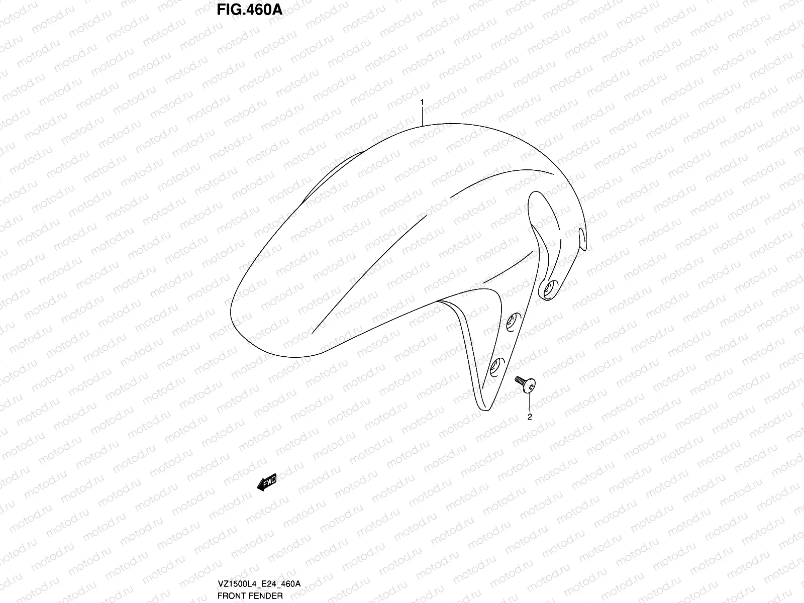 460A - FRONT FENDER