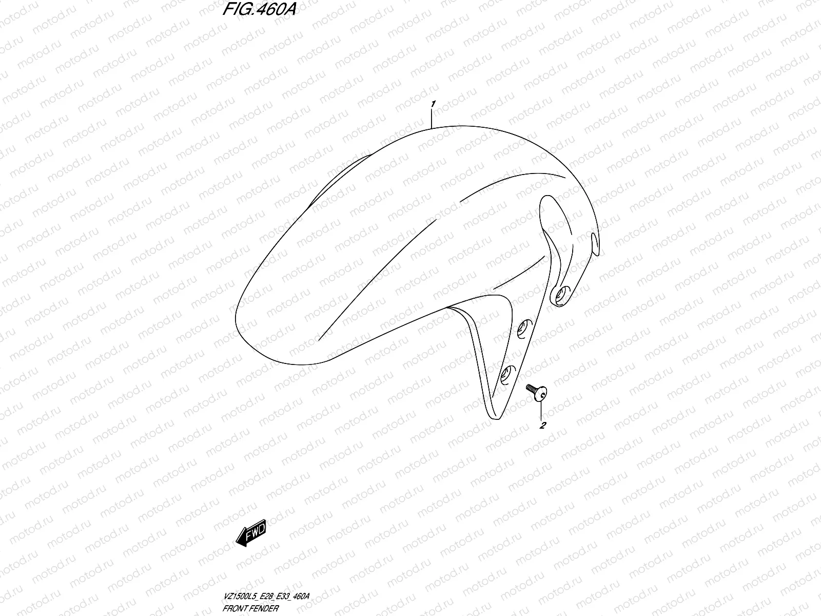 460A - FRONT FENDER