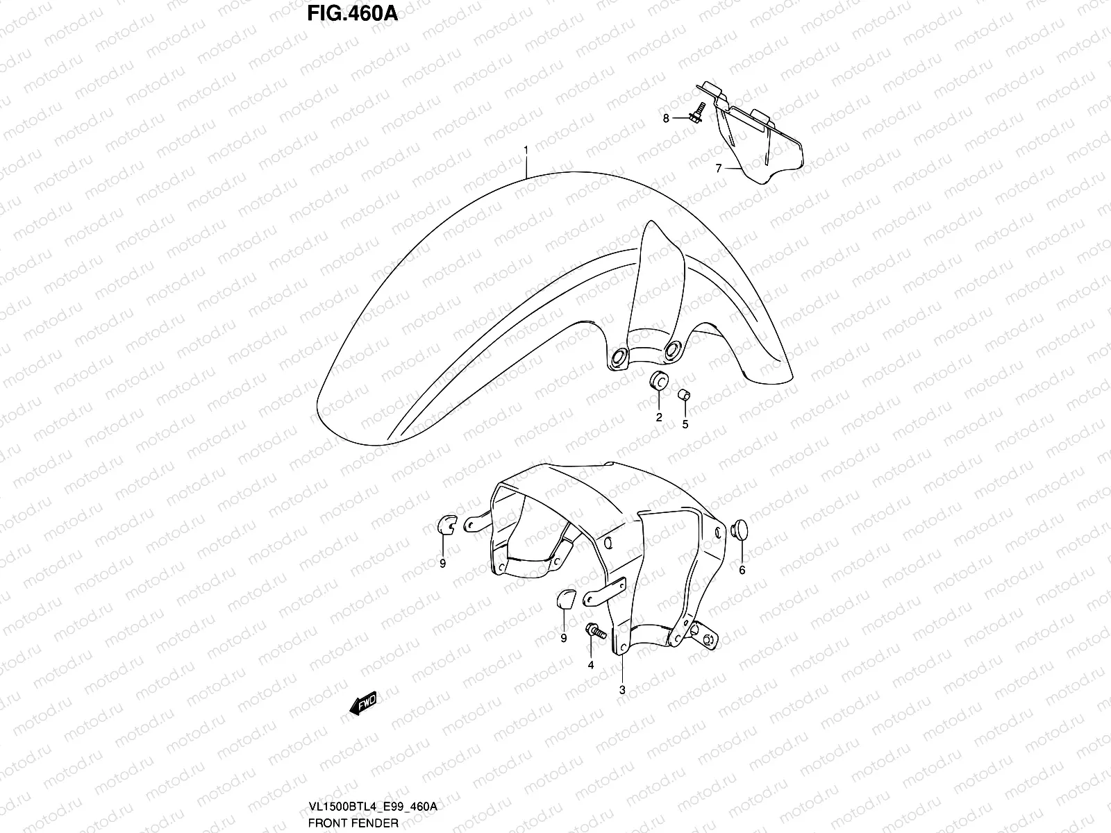 460A - FRONT FENDER