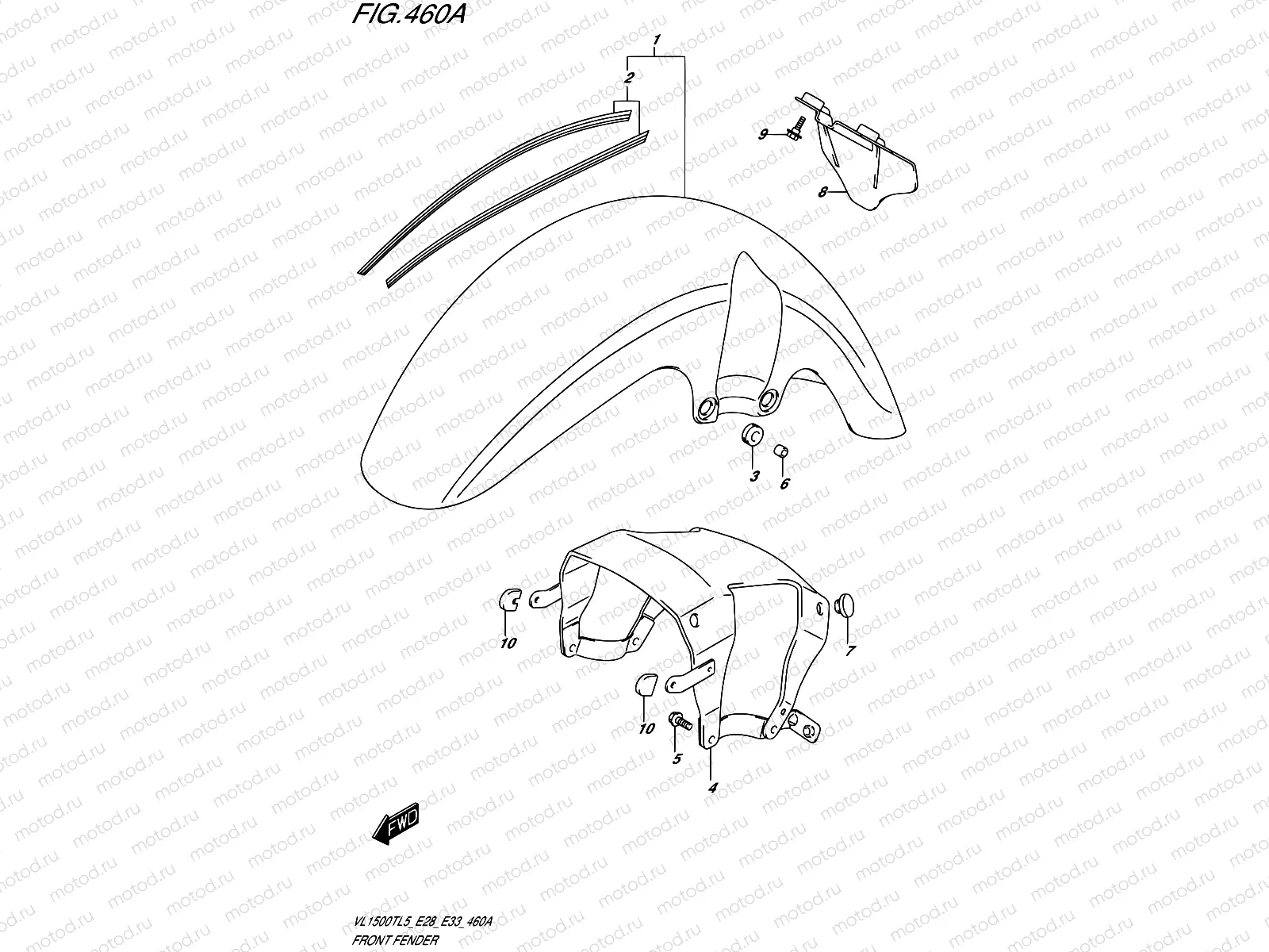 460A - FRONT FENDER