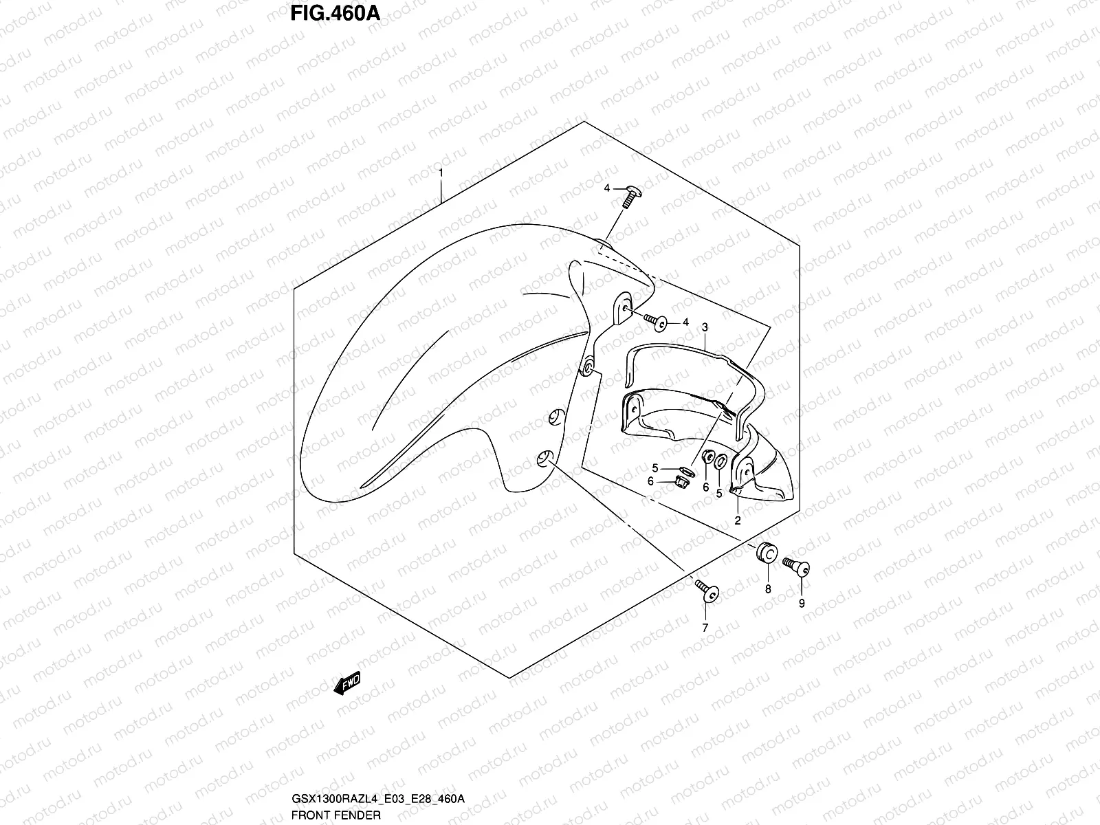 460A - FRONT FENDER
