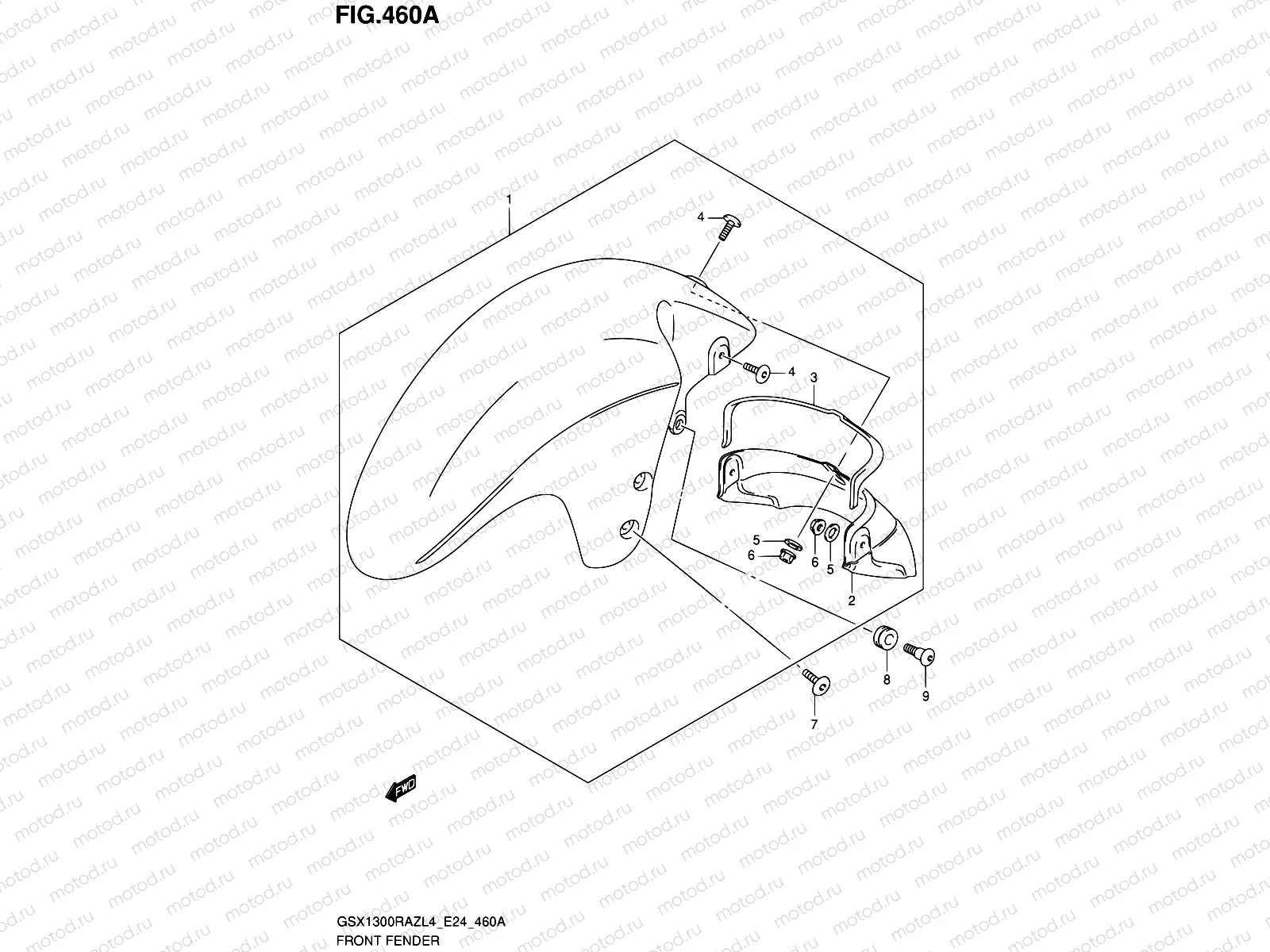 460A - FRONT FENDER