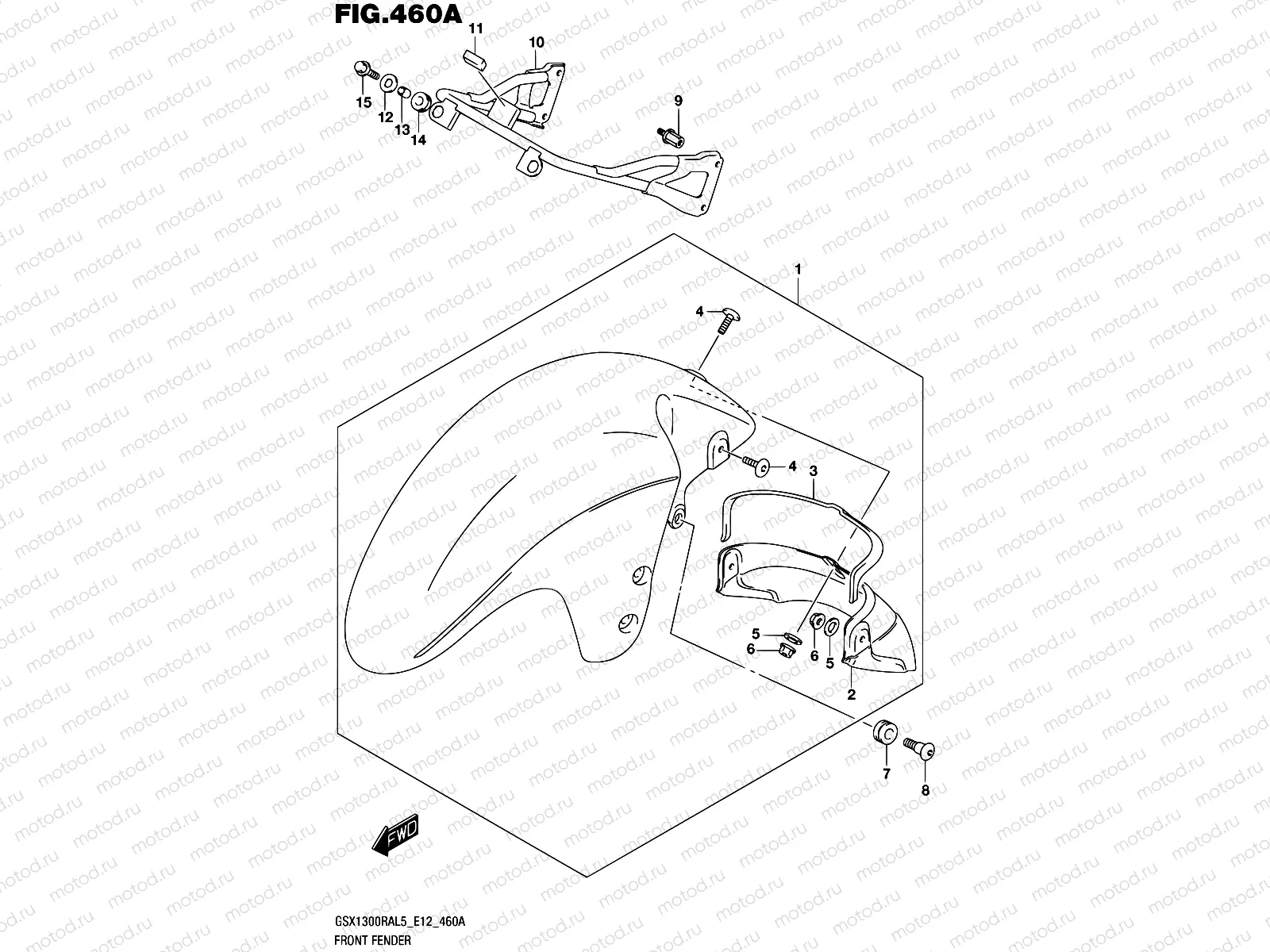 460A - FRONT FENDER