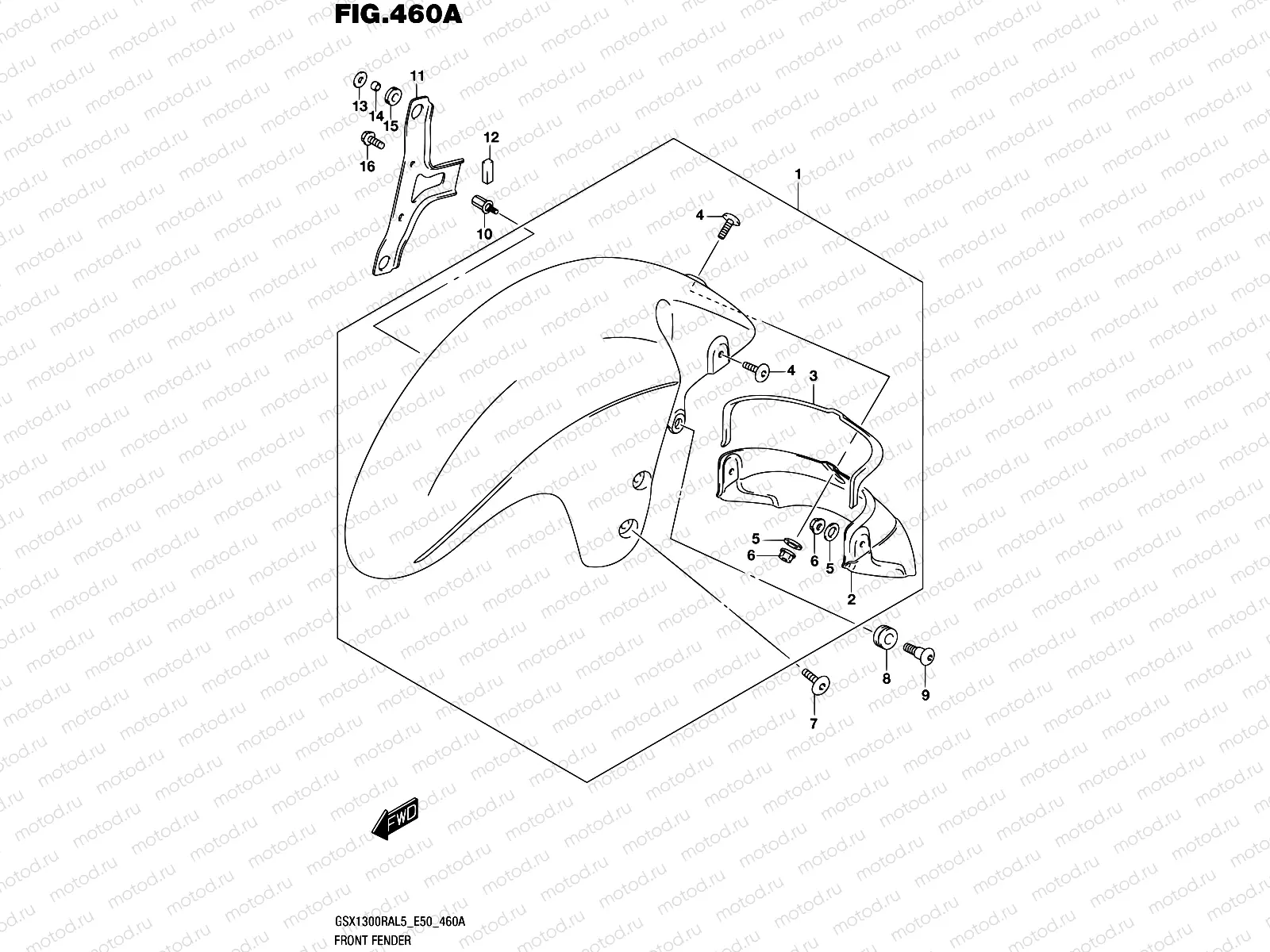 460A - FRONT FENDER