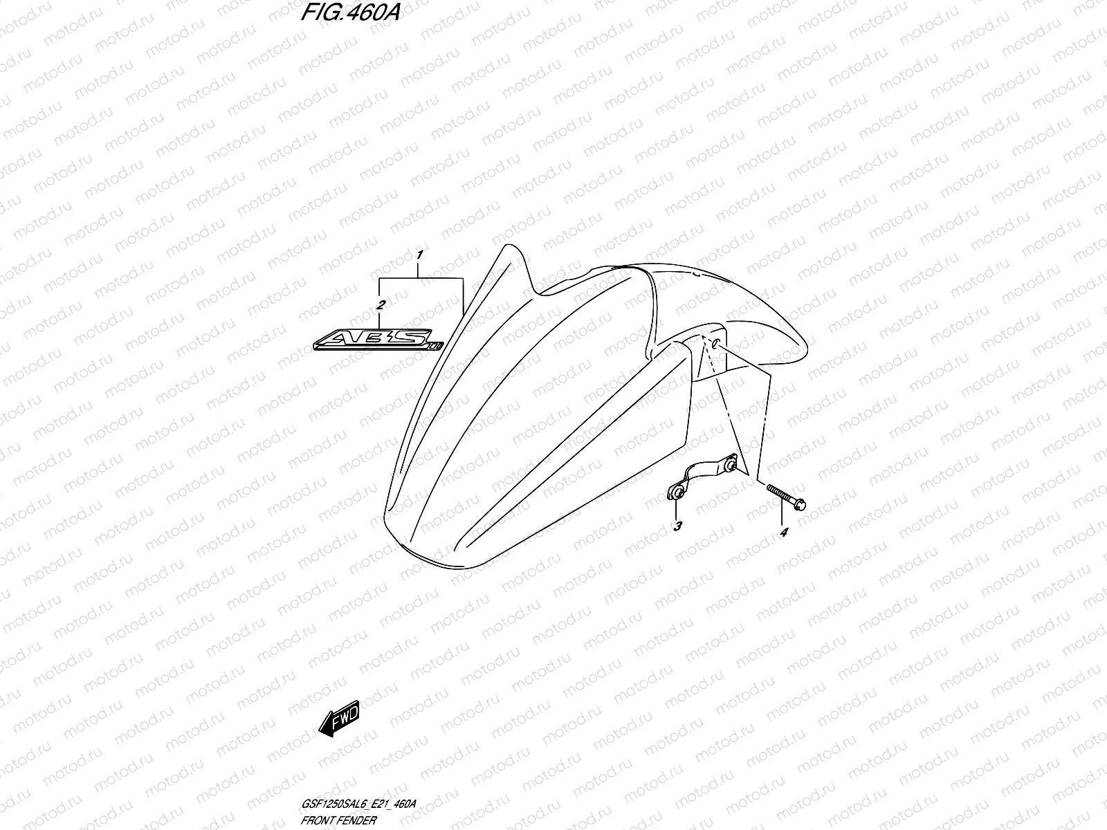 460A - FRONT FENDER