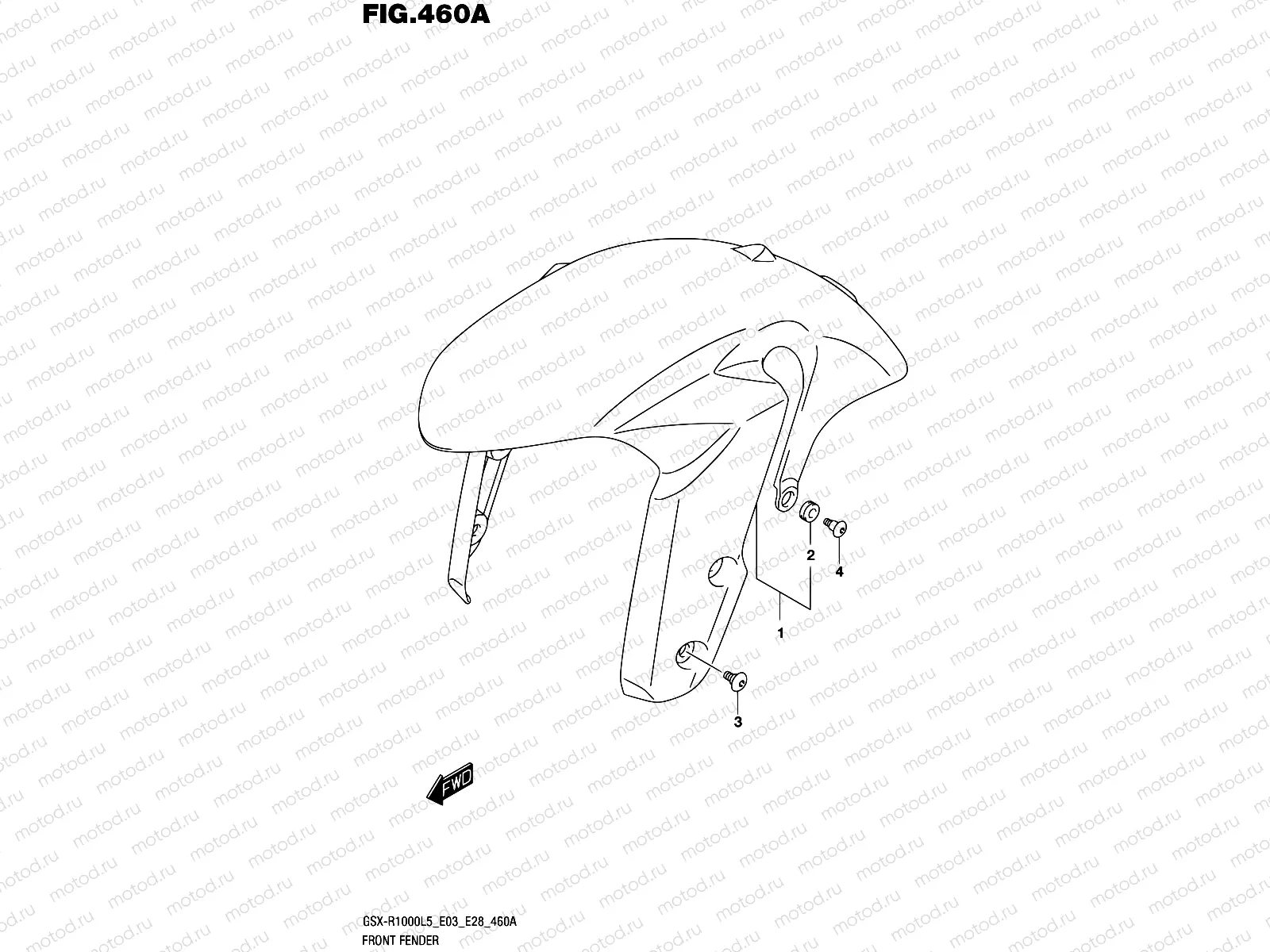 460A - FRONT FENDER (GSX-R1000L5 E03)