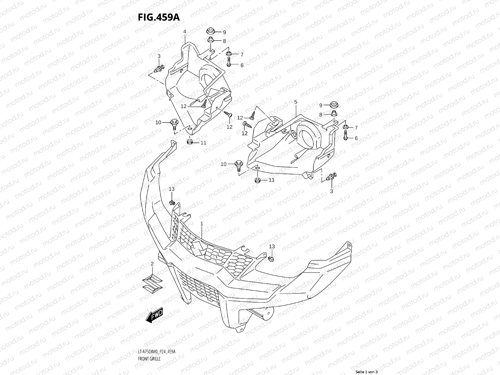 460A - FRONT FENDER (LT-A750XM0 P24)