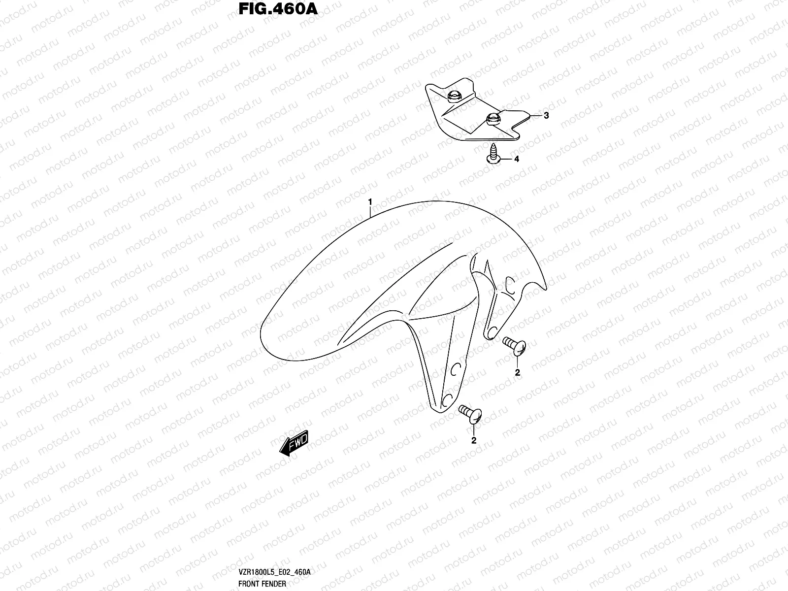 460A - FRONT FENDER (VZR1800L5 E02)