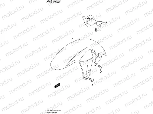 460A - FRONT FENDER (VZR1800L6 E19)