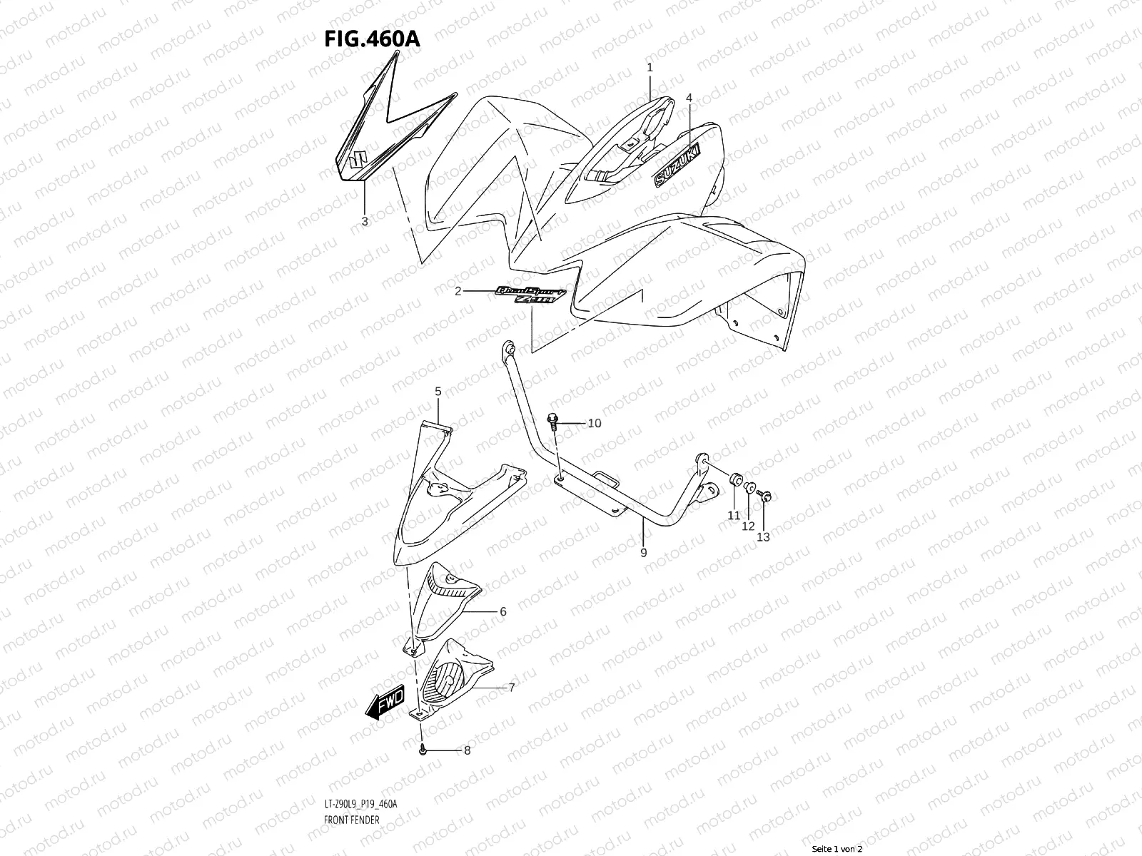 460A - FRONT MUDGUARD