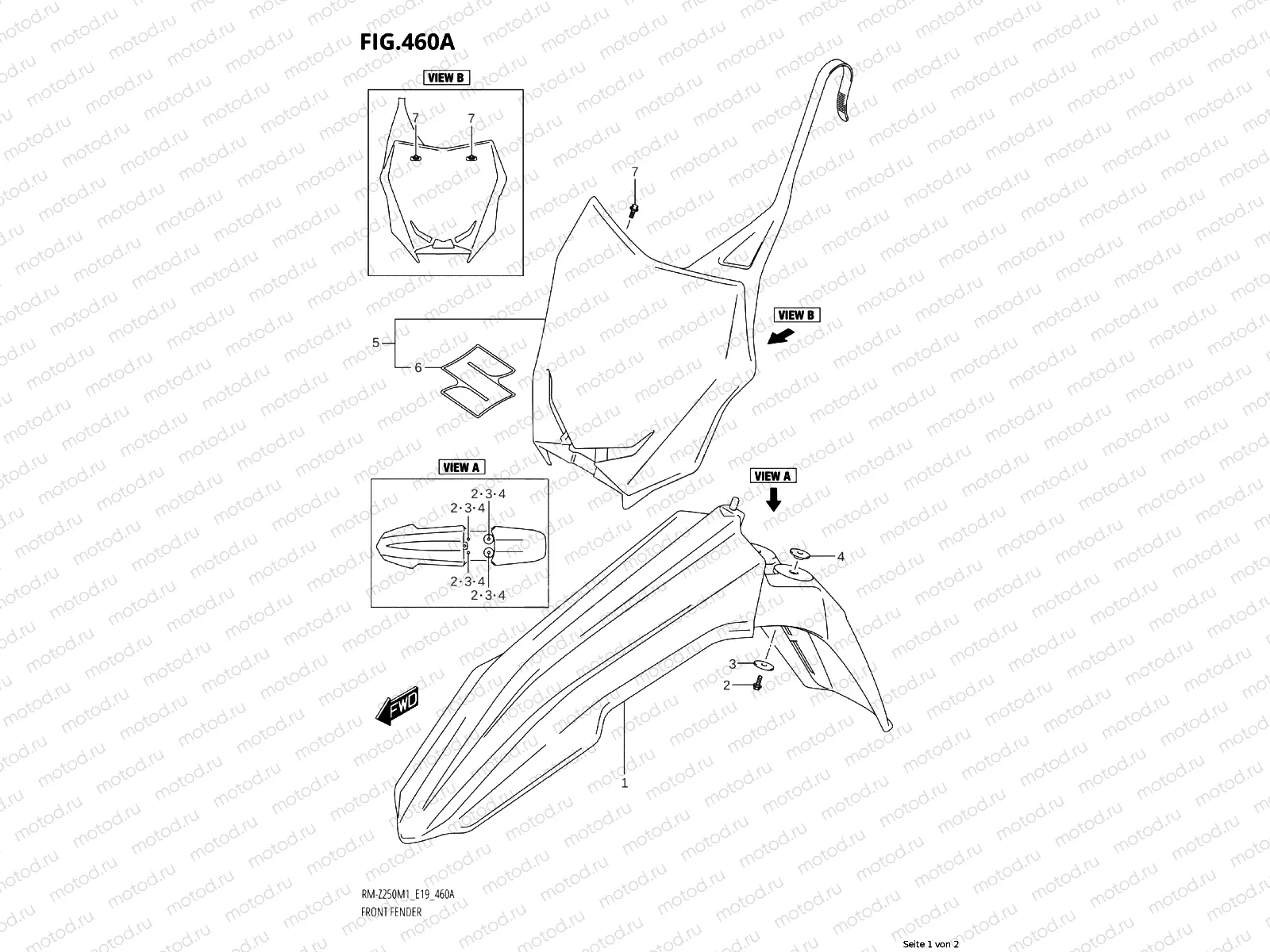 460A - FRONT MUDGUARD