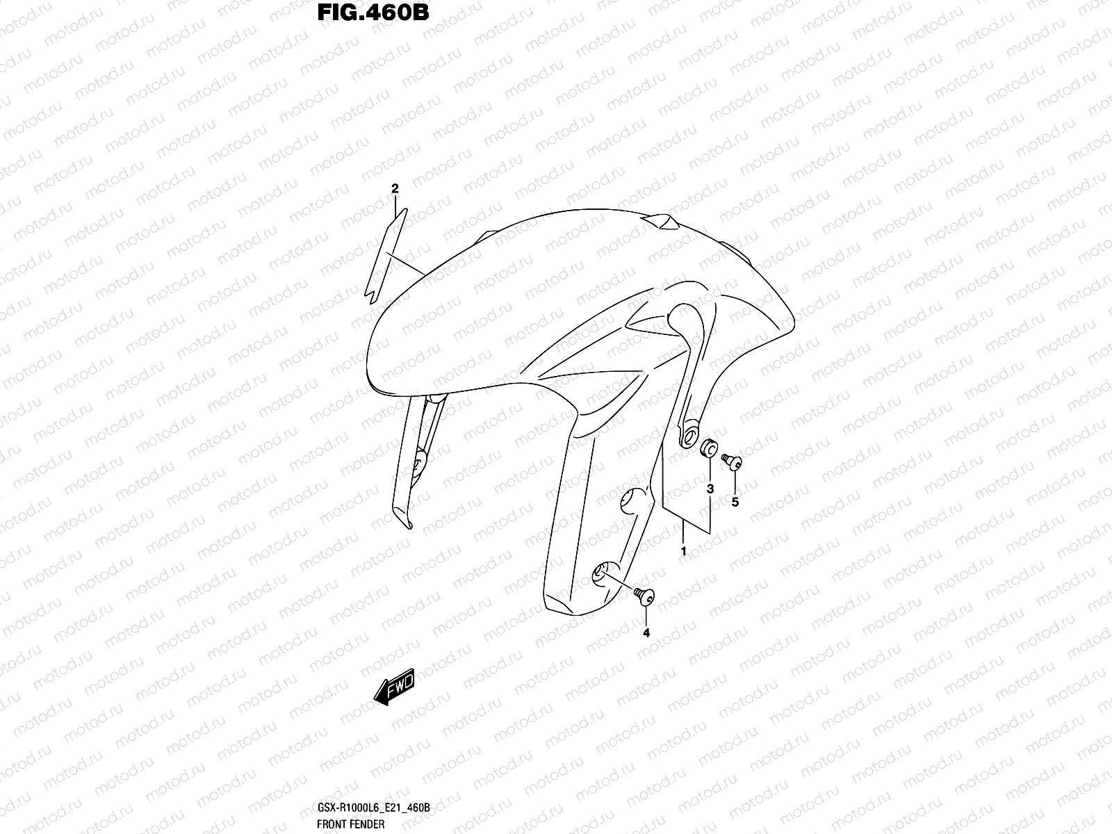 460B - FRONT FENDER (GSX-R1000AL6 E21)