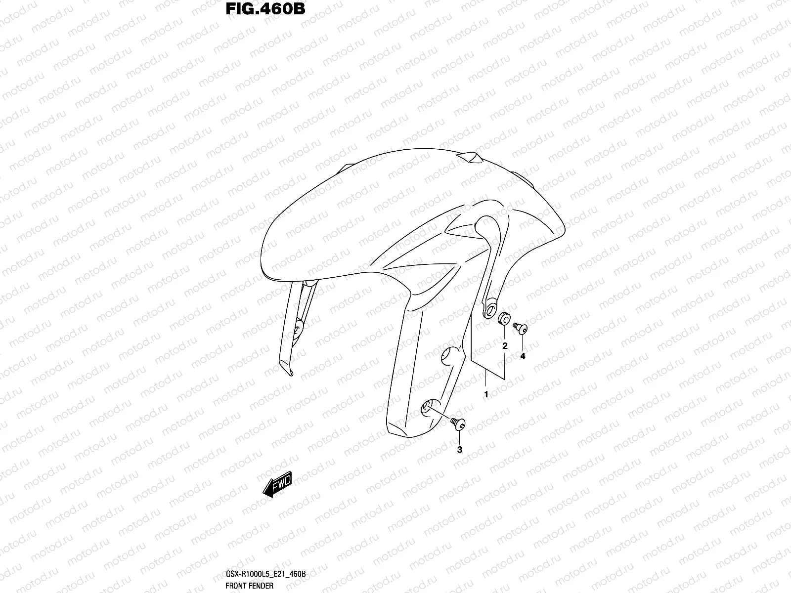 460B - FRONT FENDER (GSX-R1000UFL5 E21)