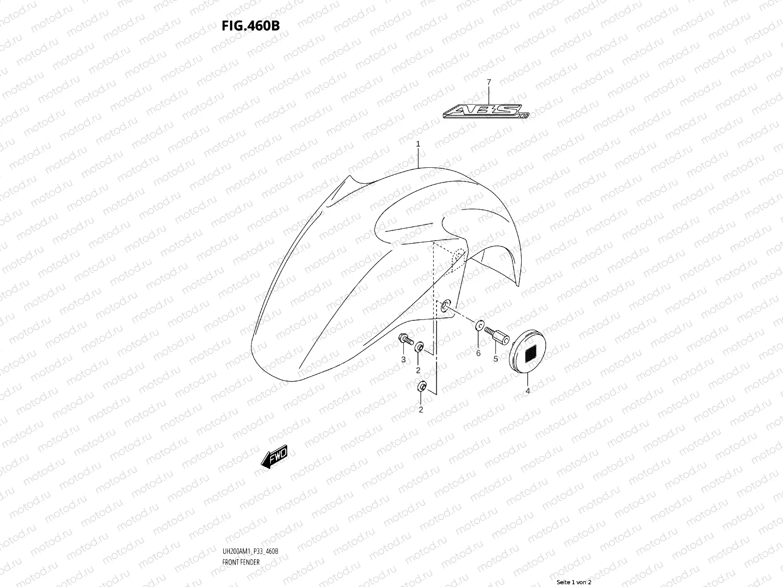 460B - FRONT MUDGUARD