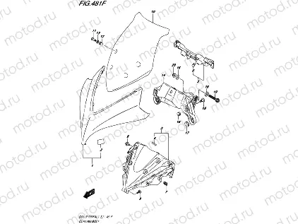 460F - FRONT FENDER (GSX-S1000FZAUFL9 E21)
