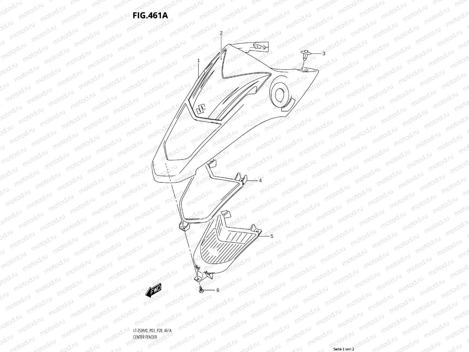 461A - CENTER FENDER