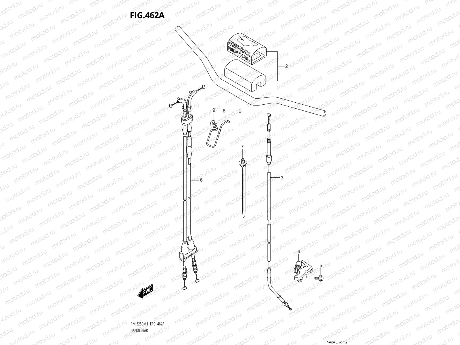 462A - HANDLE RAIL