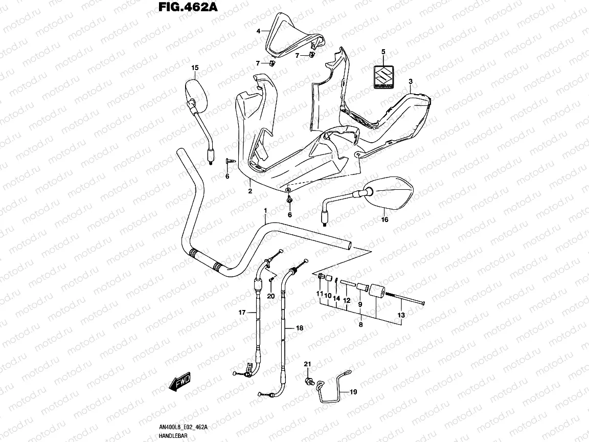 462A - HANDLEBAR