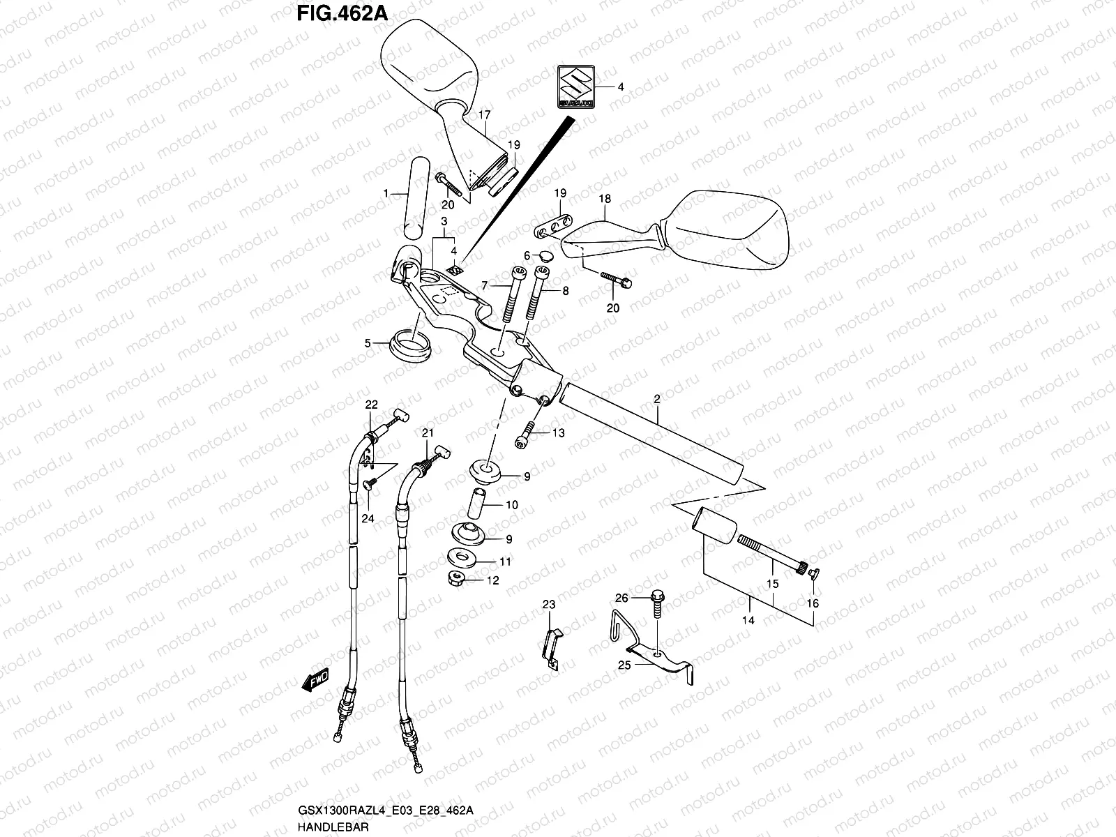 462A - HANDLEBAR