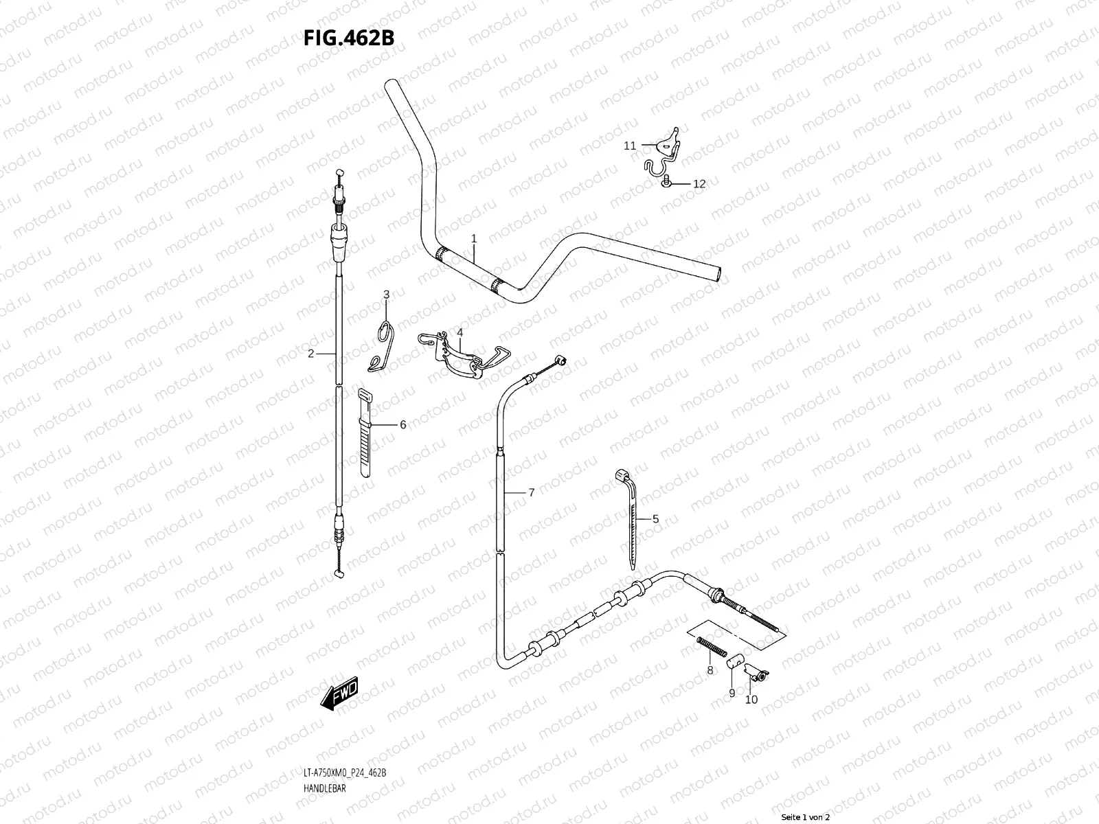 462B - HANDLE RAIL (LT-A750XPM0 P24)
