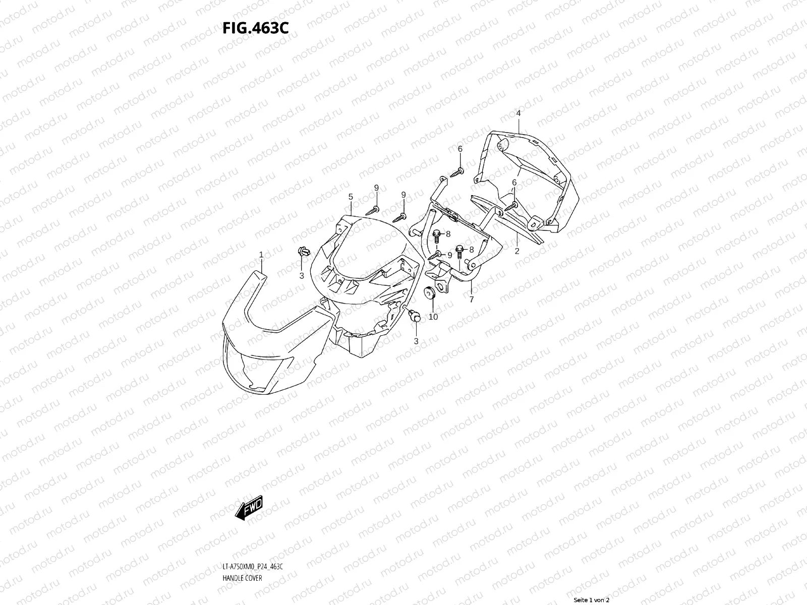 463C - HANDLE COVER (LT-A750XPZM0 P24)