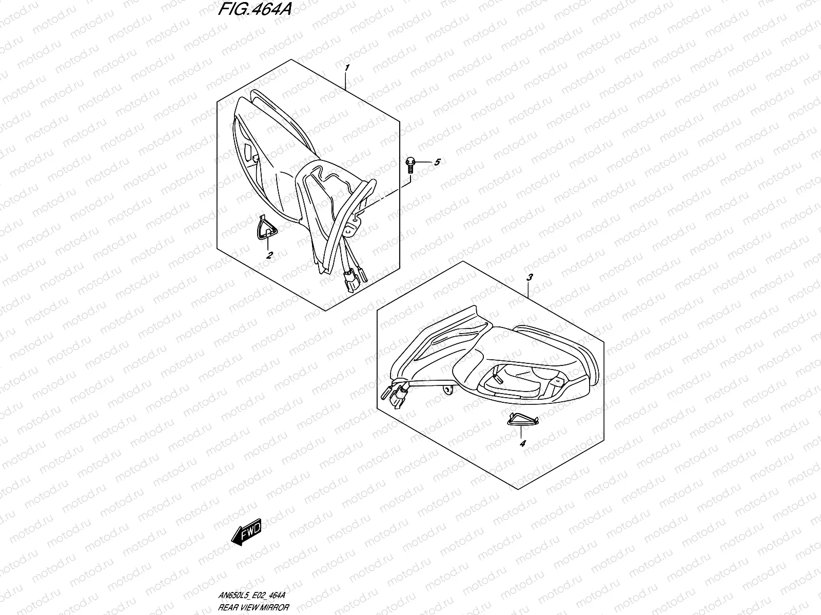 464A - REAR VIEW MIRROR