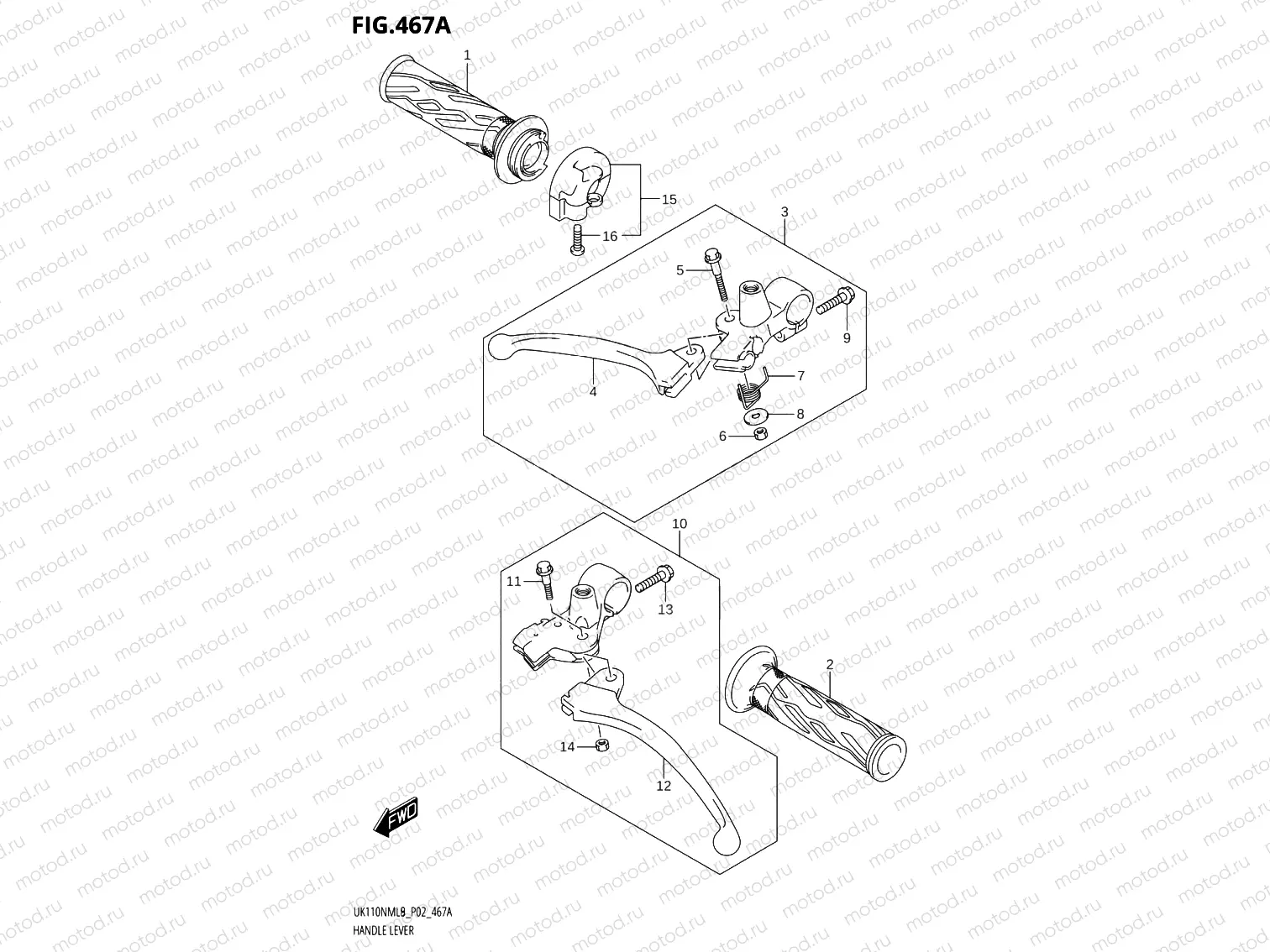 467A - HANDLE LEVER