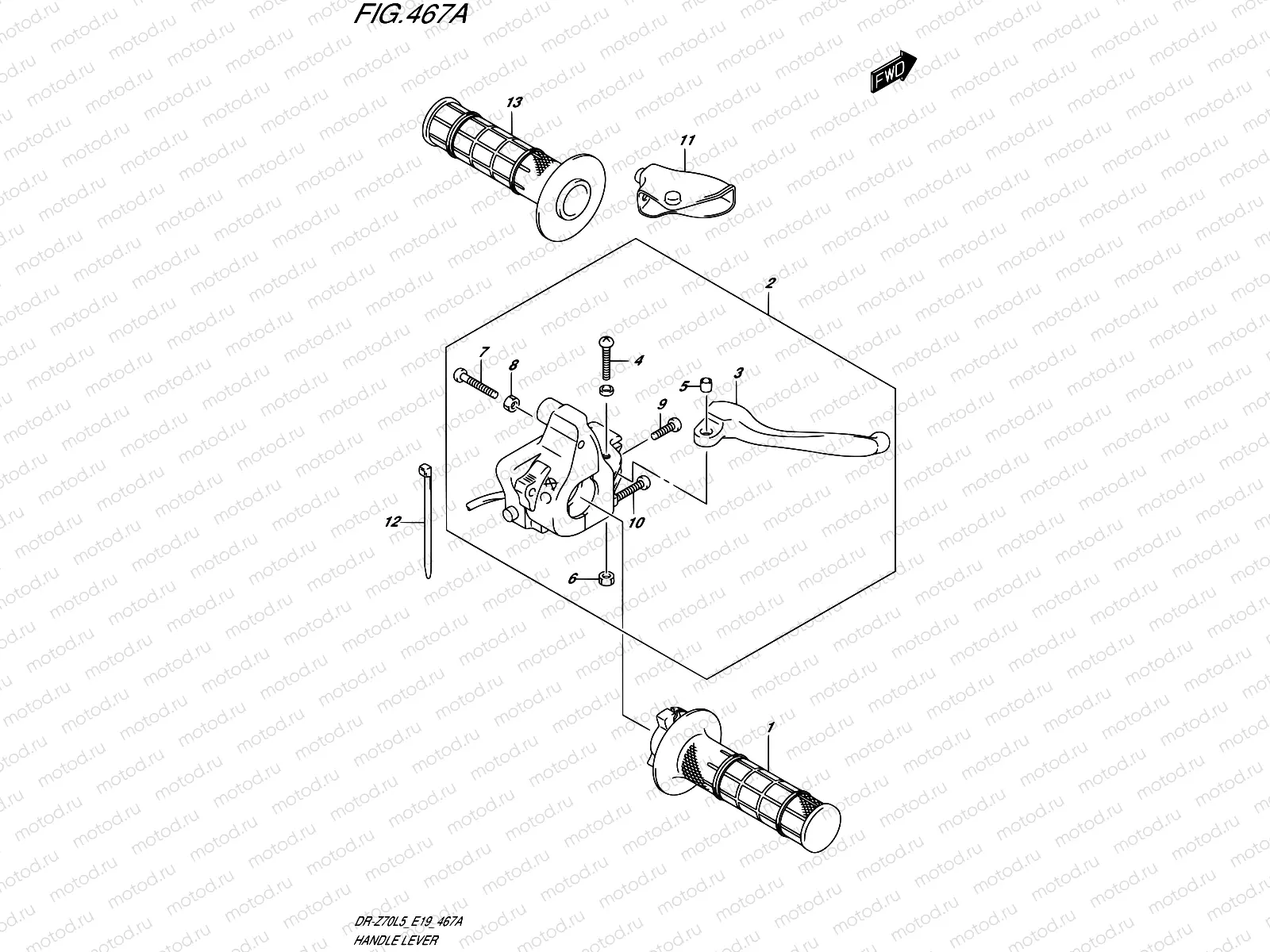 467A - HANDLE LEVER