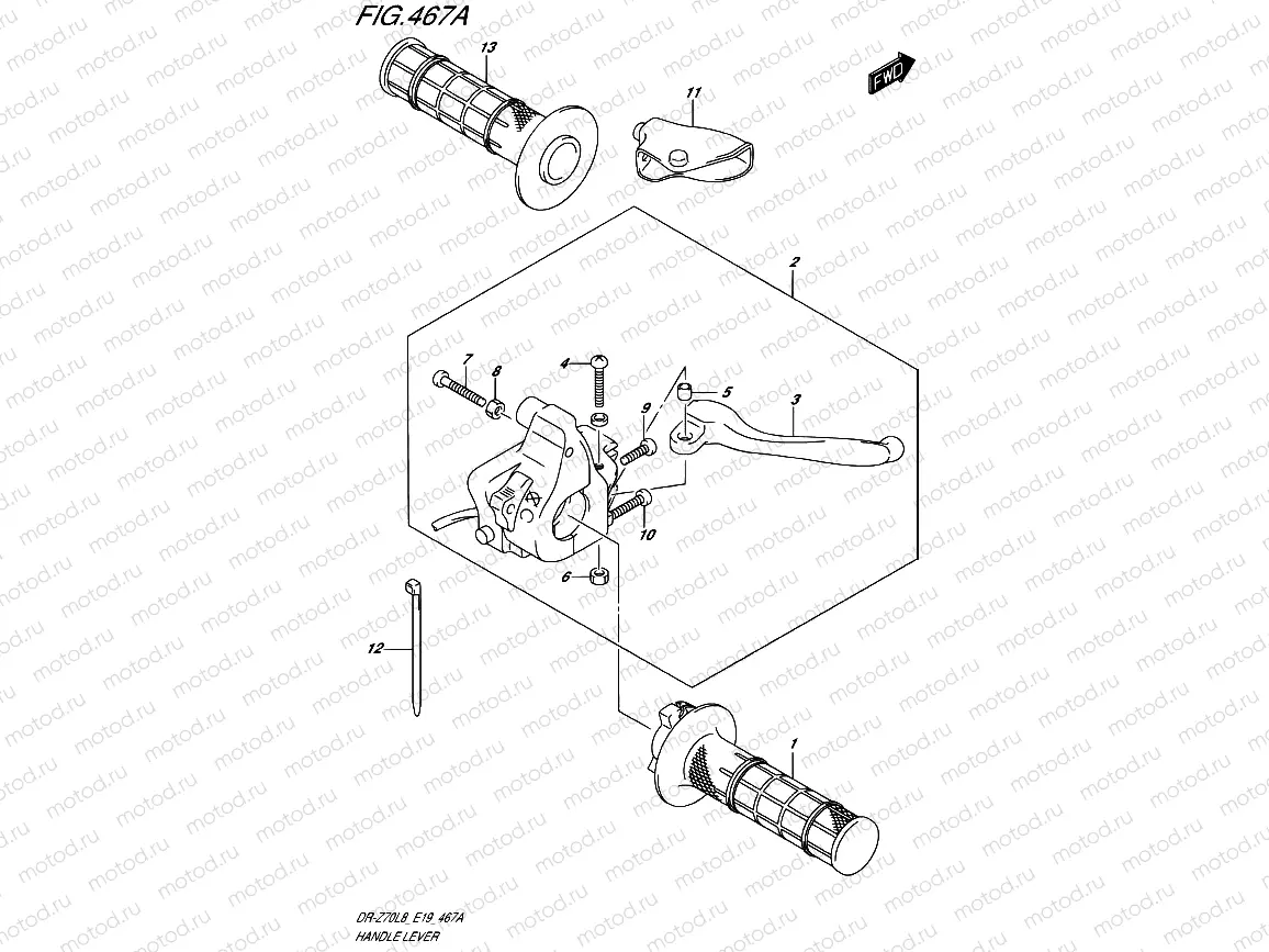 467A - HANDLE LEVER