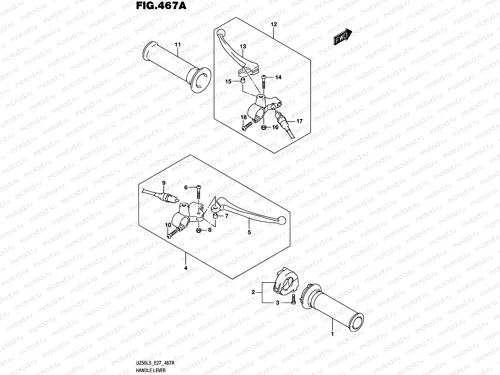 467A - HANDLE LEVER