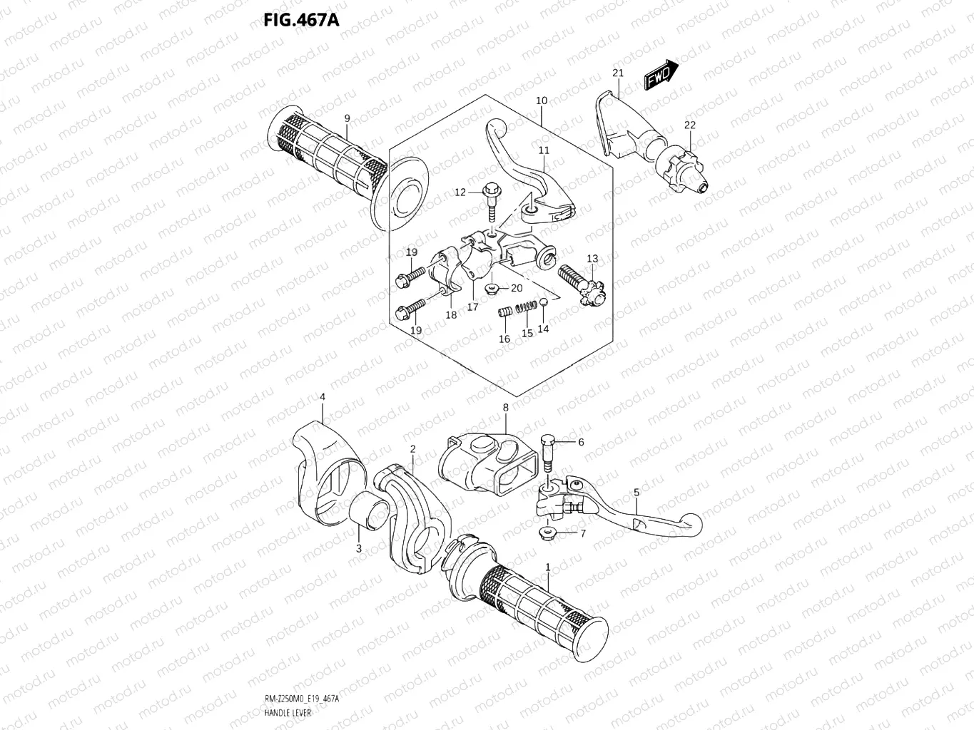 467A - HANDLE LEVER