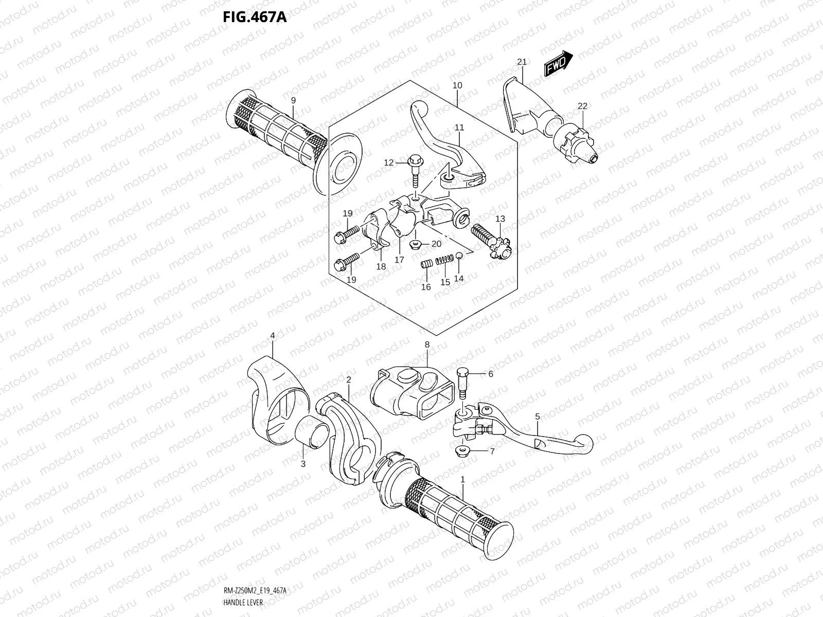 467A - HANDLE LEVER
