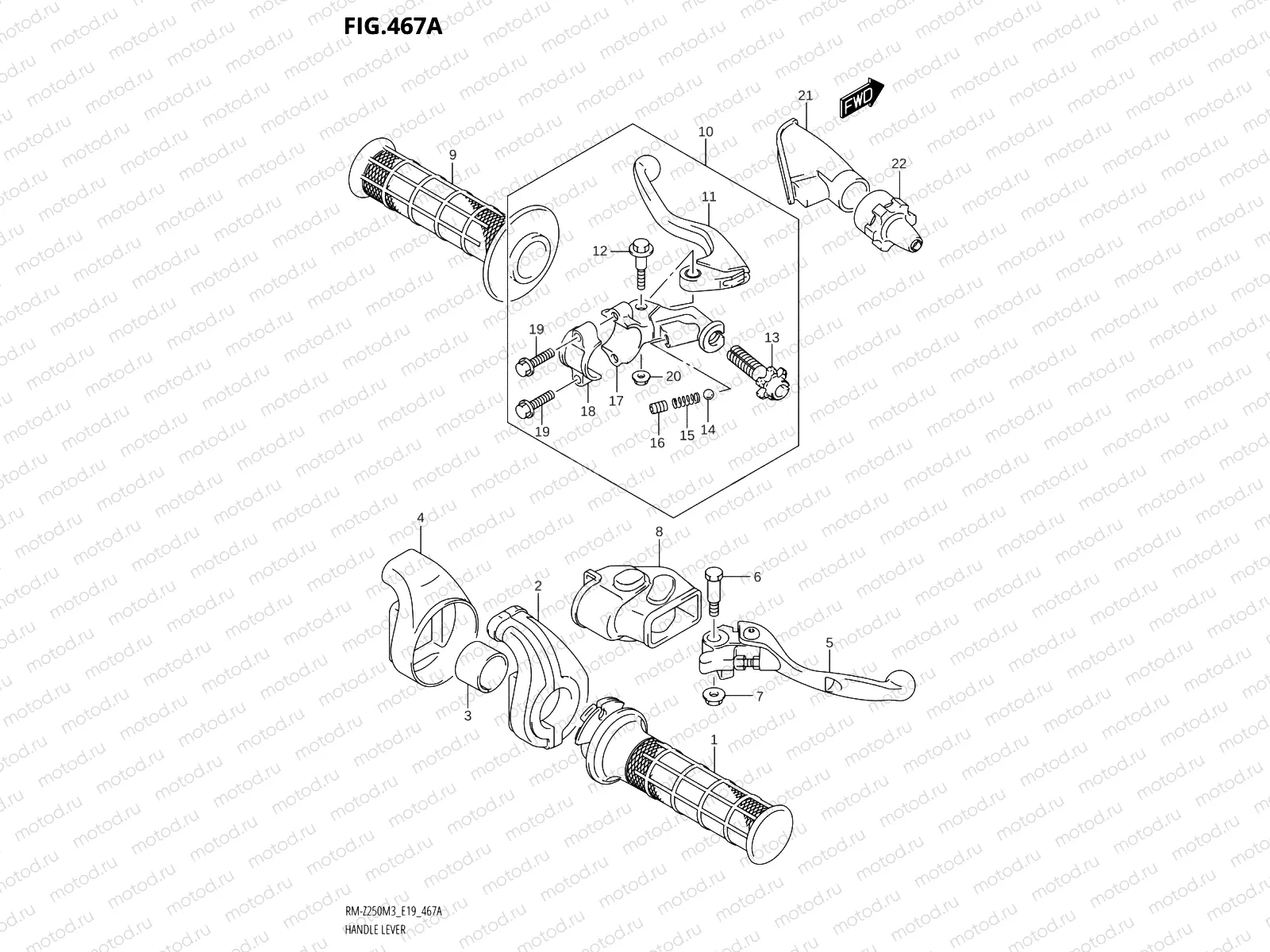 467A - HANDLE LEVER