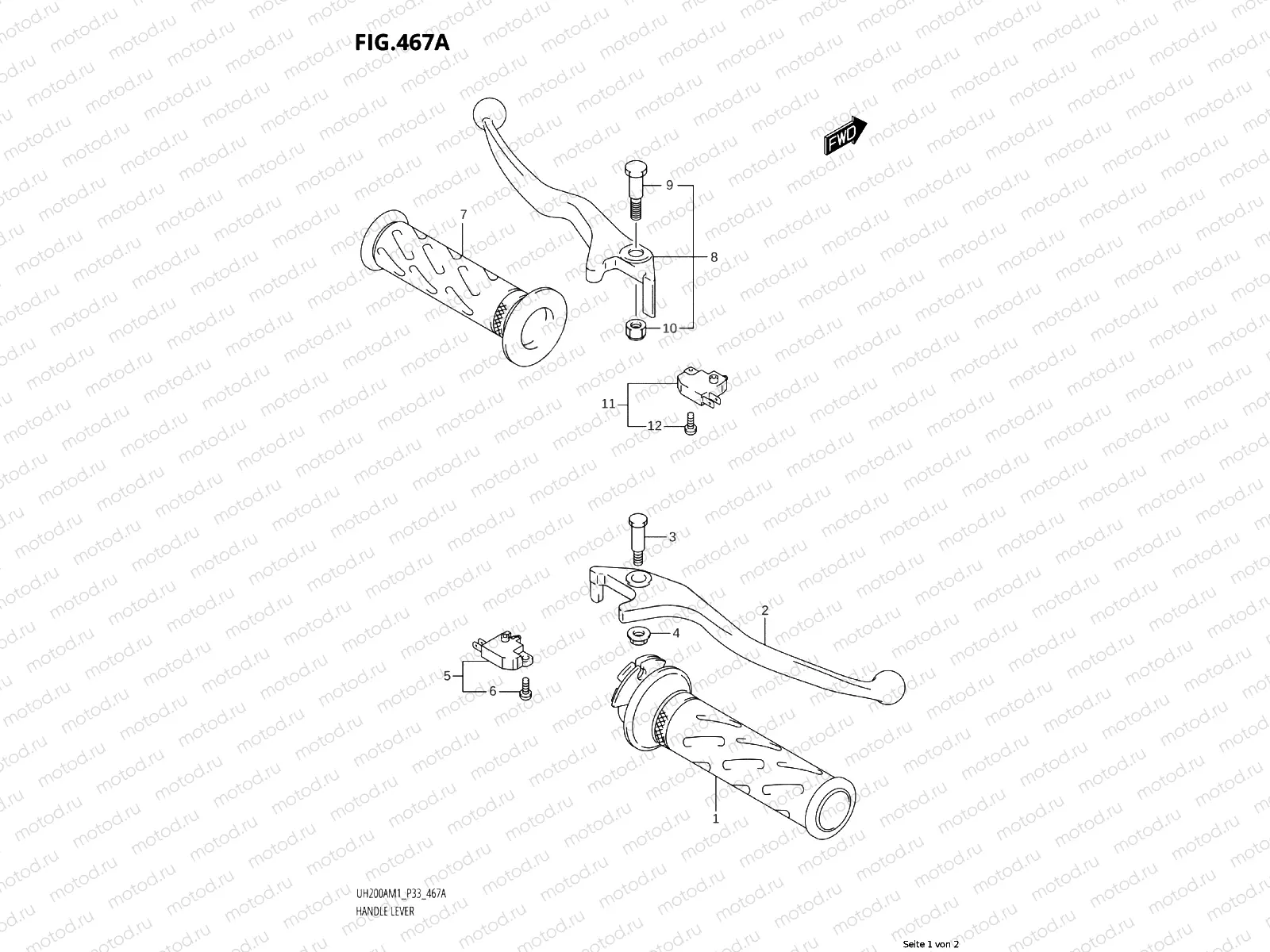 467A - HANDLE LEVER