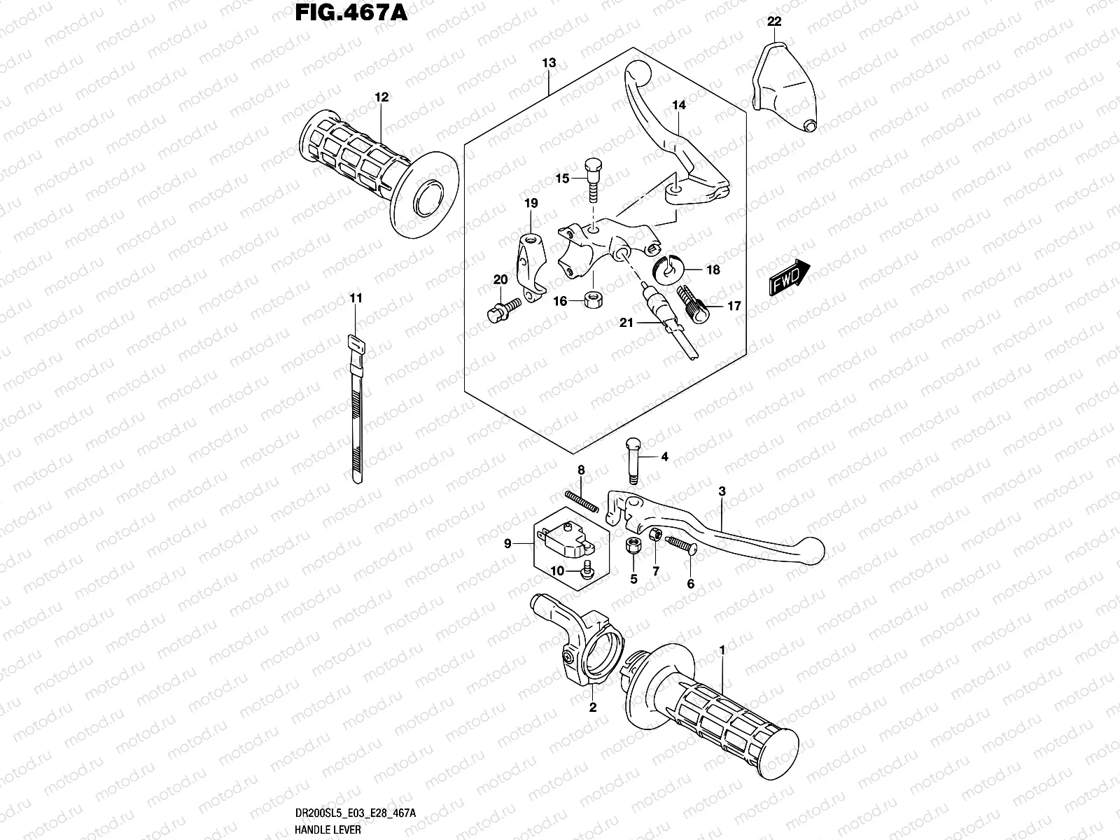 467A - HANDLE LEVER