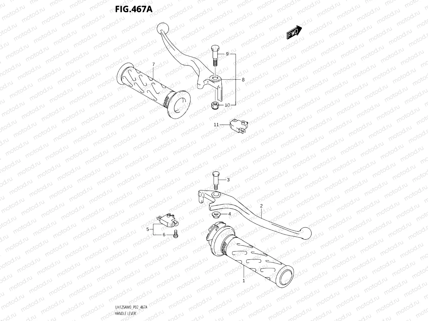 467A - HANDLE LEVER