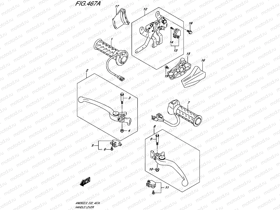 467A - HANDLE LEVER