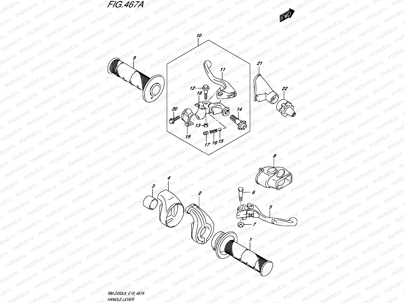 467A - HANDLE LEVER