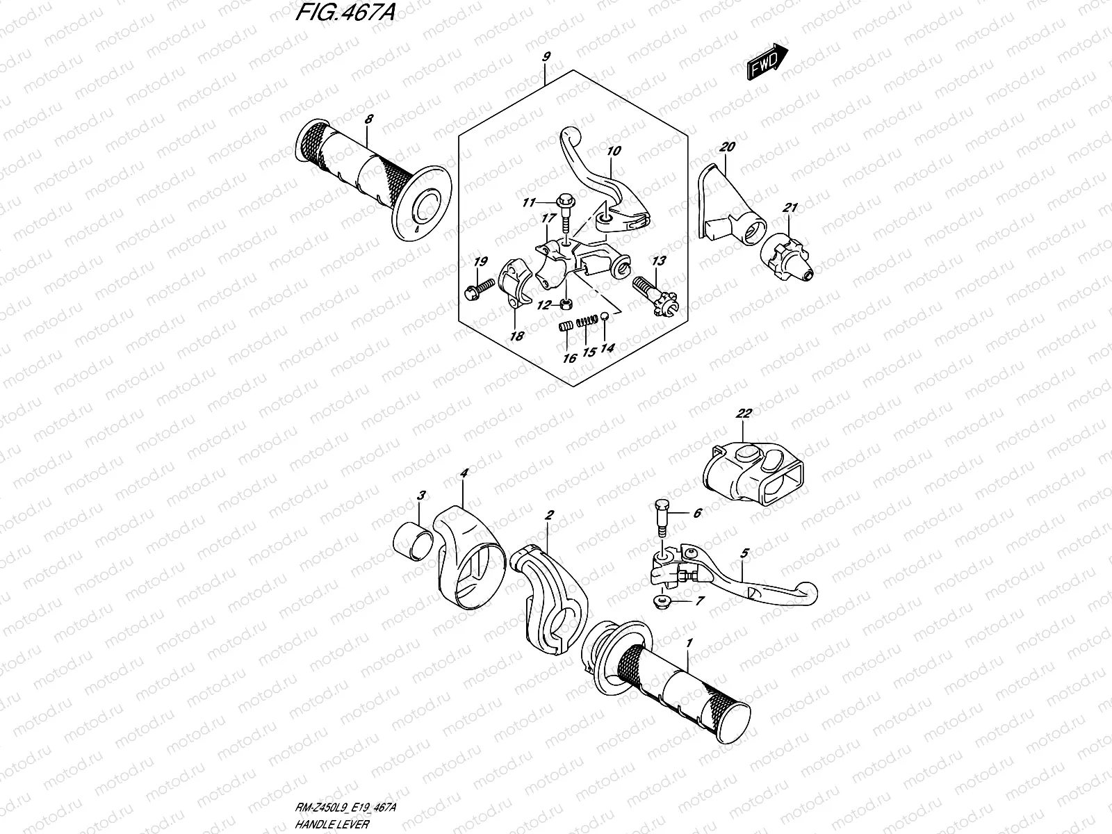 467A - HANDLE LEVER