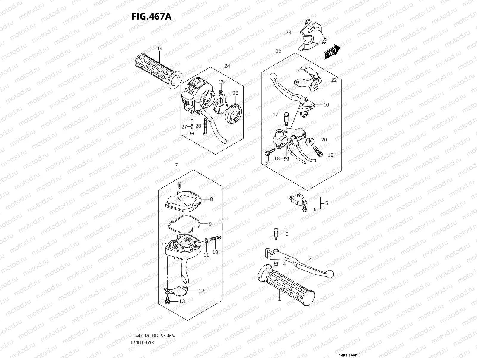 467A - HANDLE LEVER