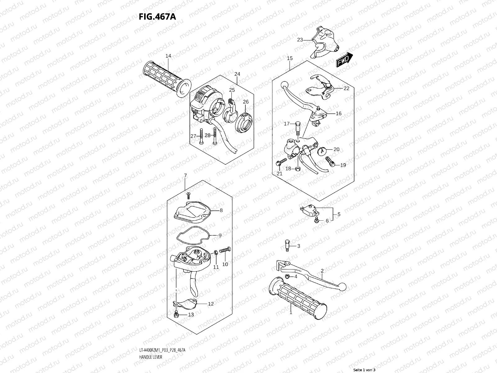 467A - HANDLE LEVER