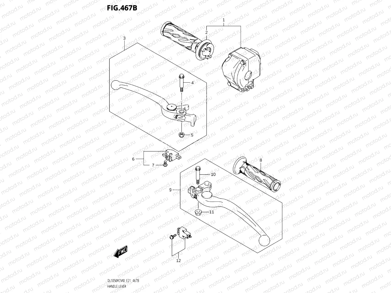 467A - HANDLE LEVER
