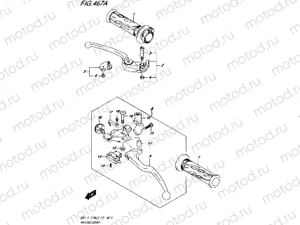 467A - HANDLE LEVER