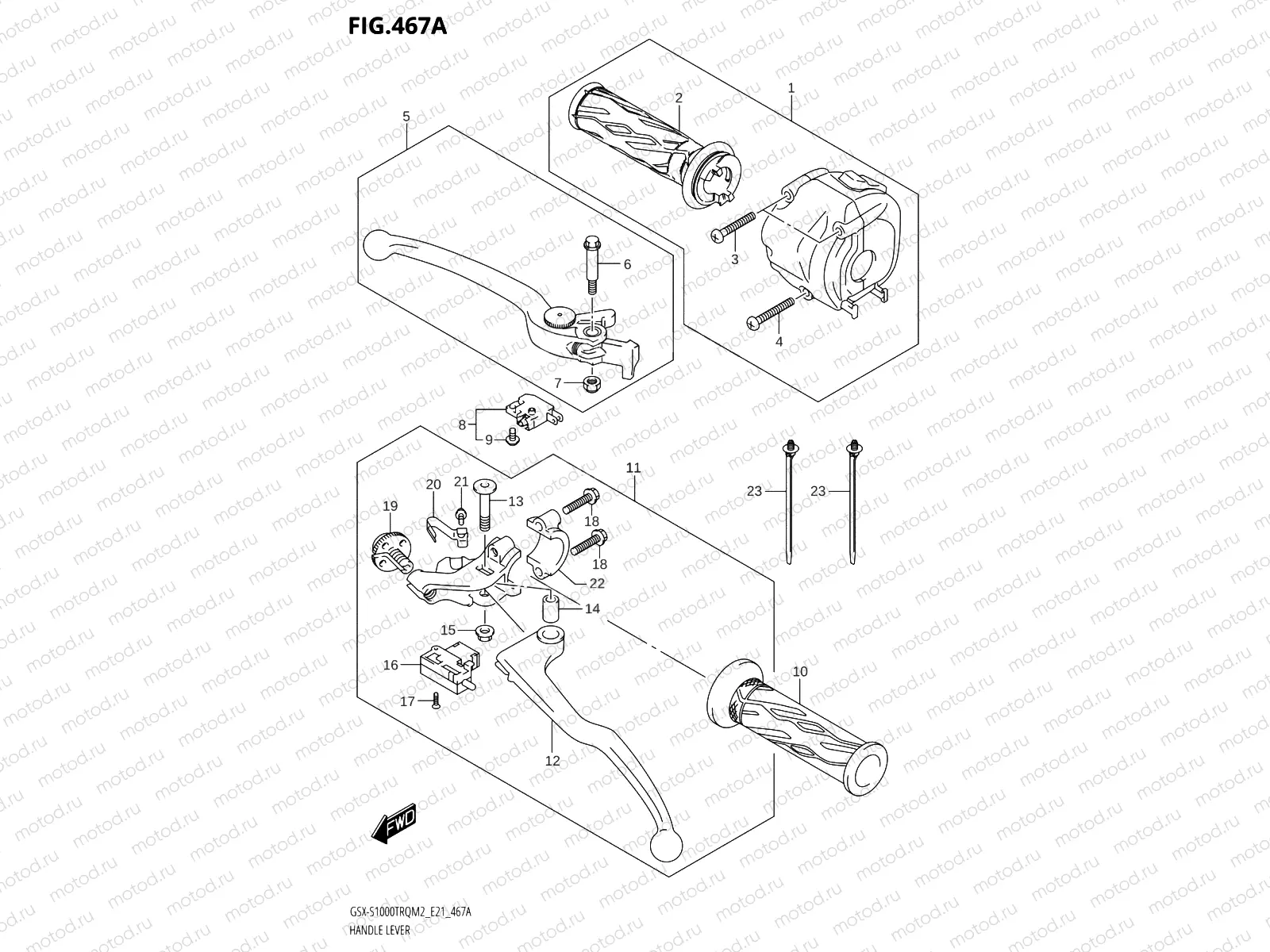 467A - HANDLE LEVER