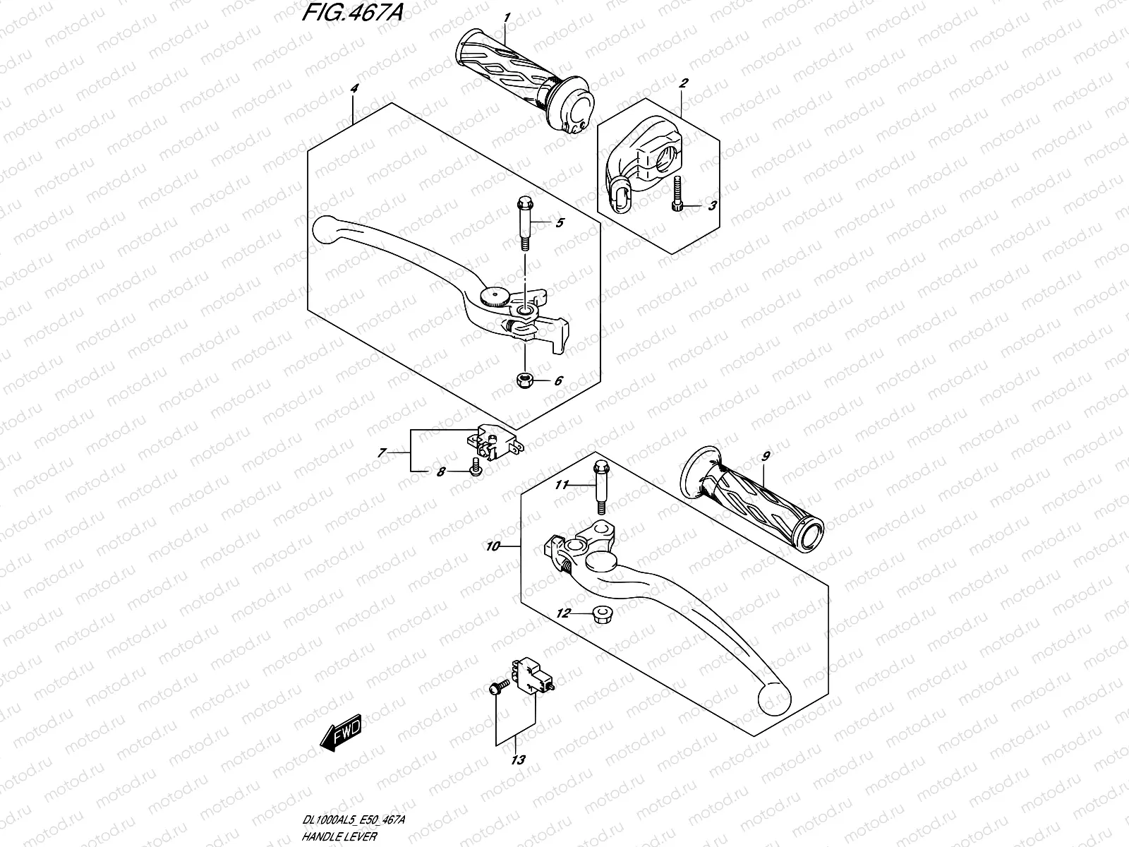 467A - HANDLE LEVER
